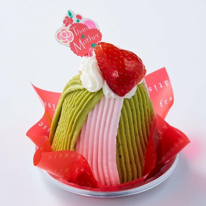 母の日 苺とピスタチオのモンブラン（490円）