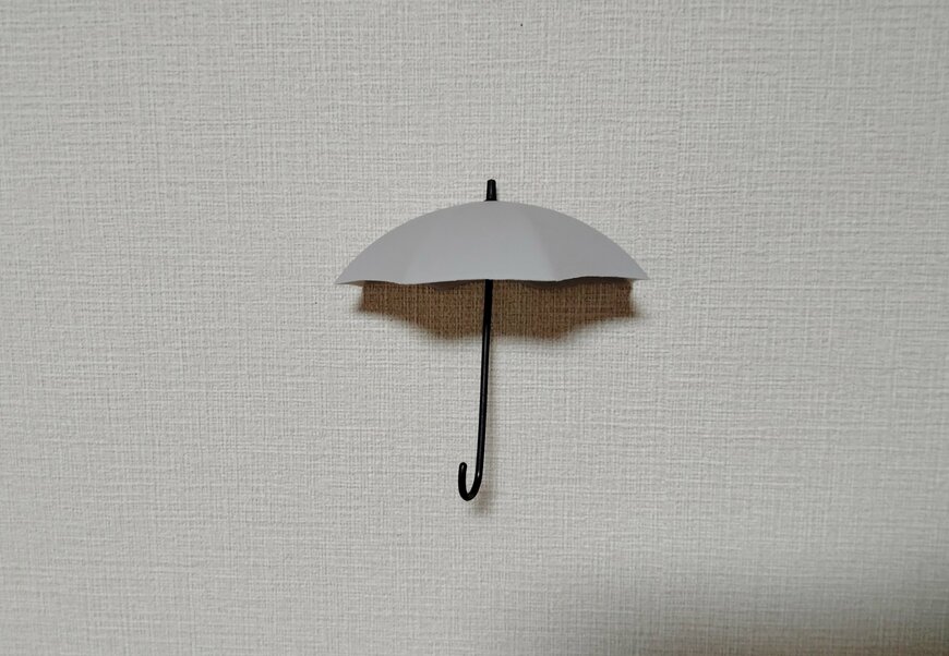 筆者撮影（セリア、インテリアフックアンブレラ）