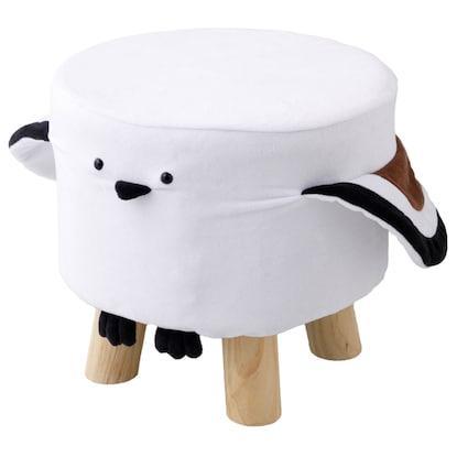 出所：ニトリ公式通販ニトリネット 【デコホーム商品】脚付きスツール（シマエナガ sFC01）