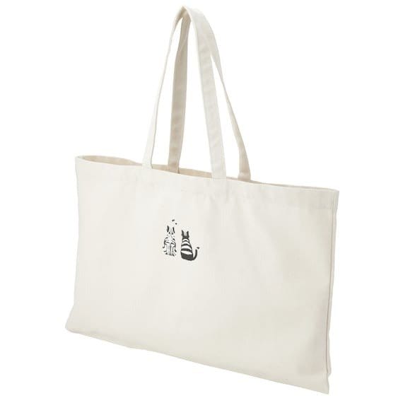 出所：ニトリ公式通販ニトリネット ペア猫トートバッグ(Lサイズ ベージュ)