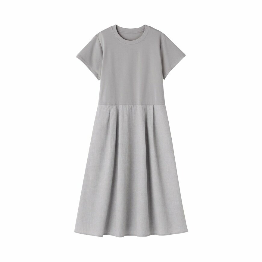無印良品公式　婦人　涼感　半袖ワンピース
