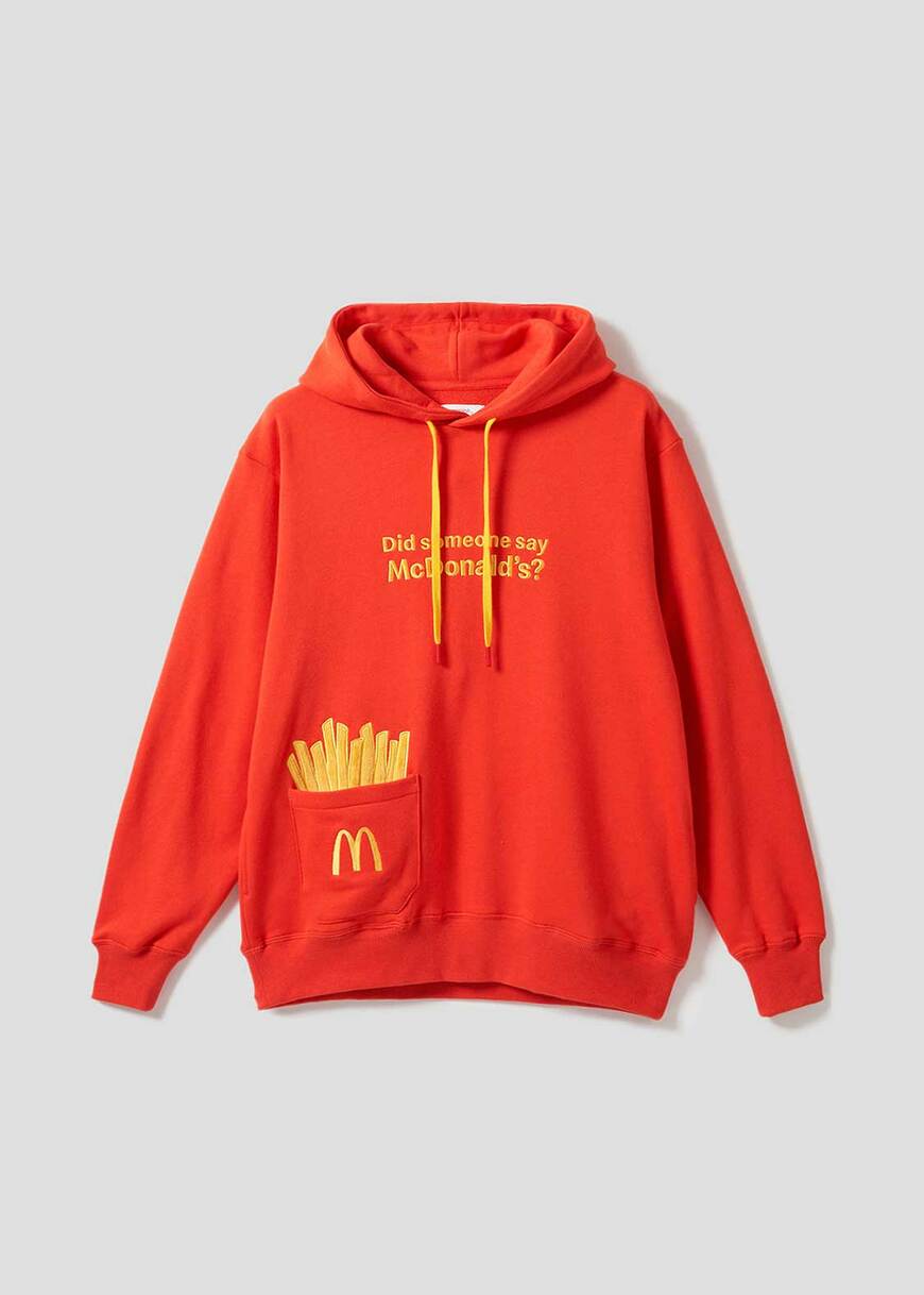 グラニフ公式　【再販】マックフライポテト ポケット2｜裏毛ルーズフィットパーカー(C)2025 McDonald's