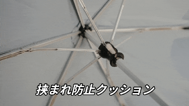 マクアケ、Unispinクイック収納傘画像