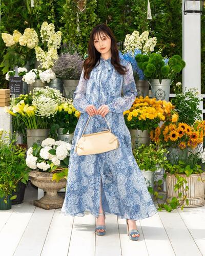 「ラルフ ローレン」のポップアップに来場した福原遥