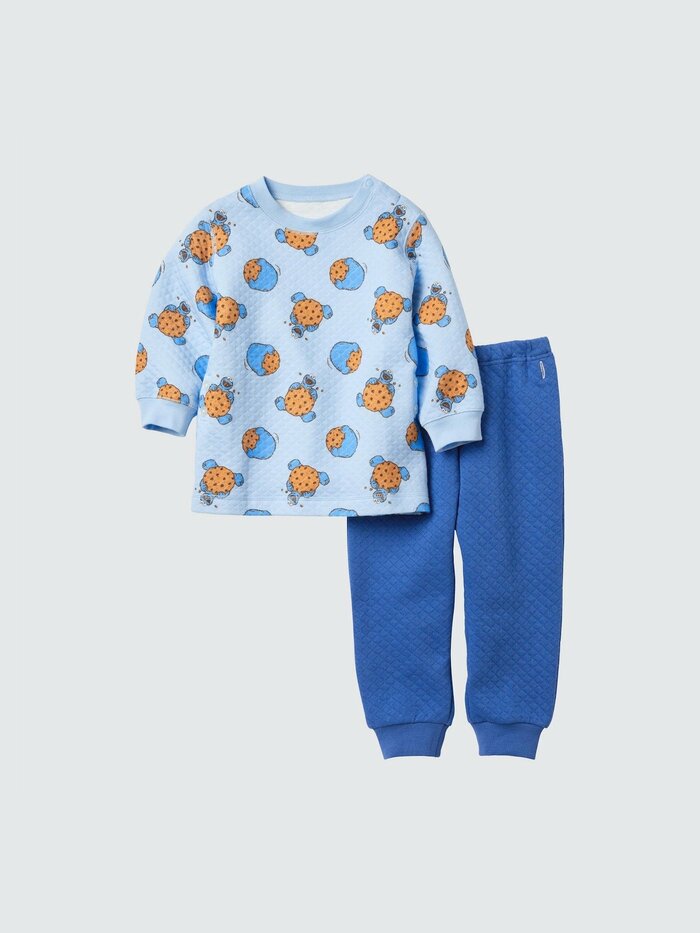 ユニクロ公式　セサミストリート　キルトパジャマ