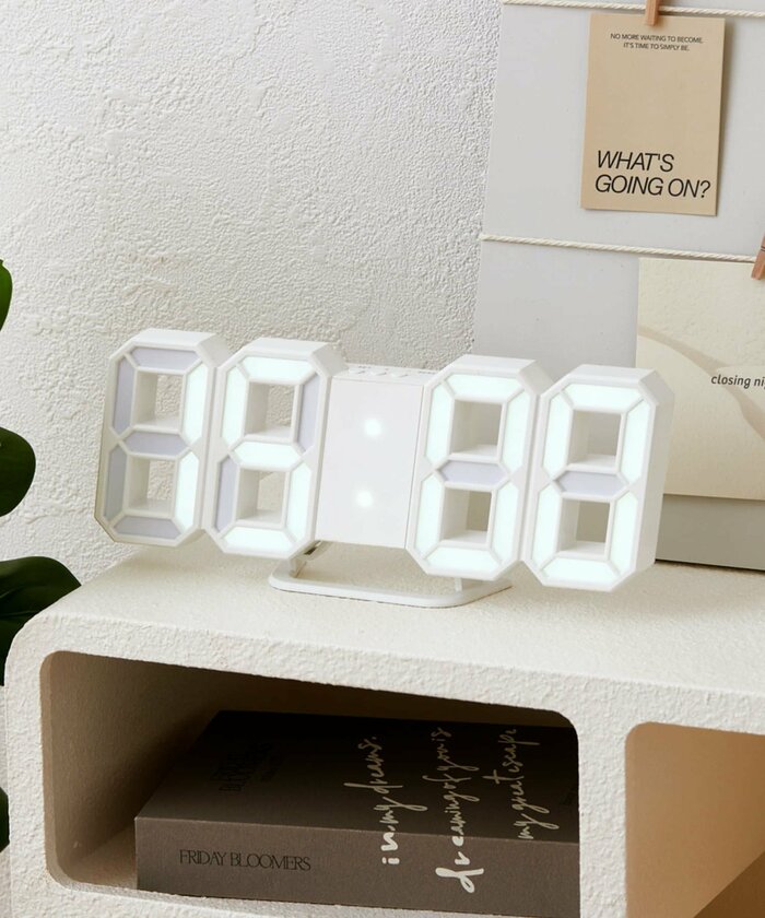 3COINS公式 LED置き時計/Nuance Interior