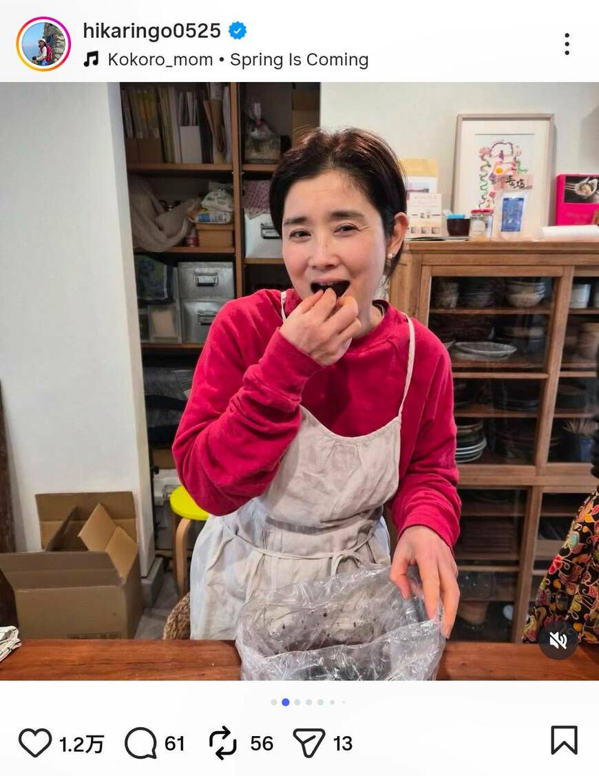 出所：石田ひかりのInstagram（＠hikaringo0525）参照日：2026年2月17日