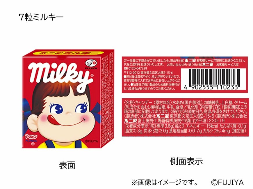 出所:FUJIYA Sweets.com 「不二家【宅配専用】ペコちゃん75周年 HAPPY BAG」
