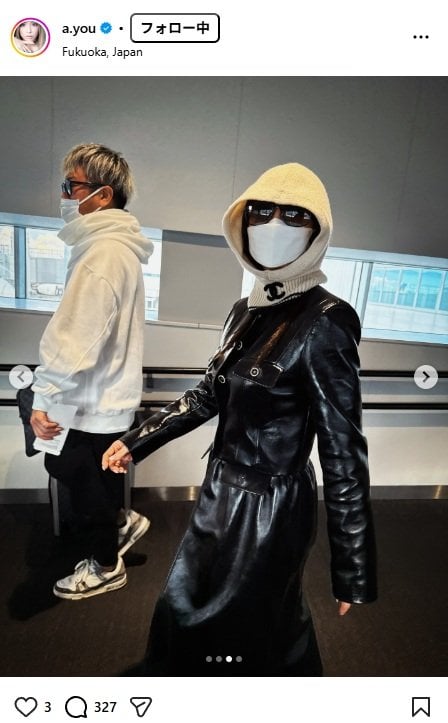 出所：浜崎あゆみのInstagram（＠a.you）　参照日：2025年11月27日