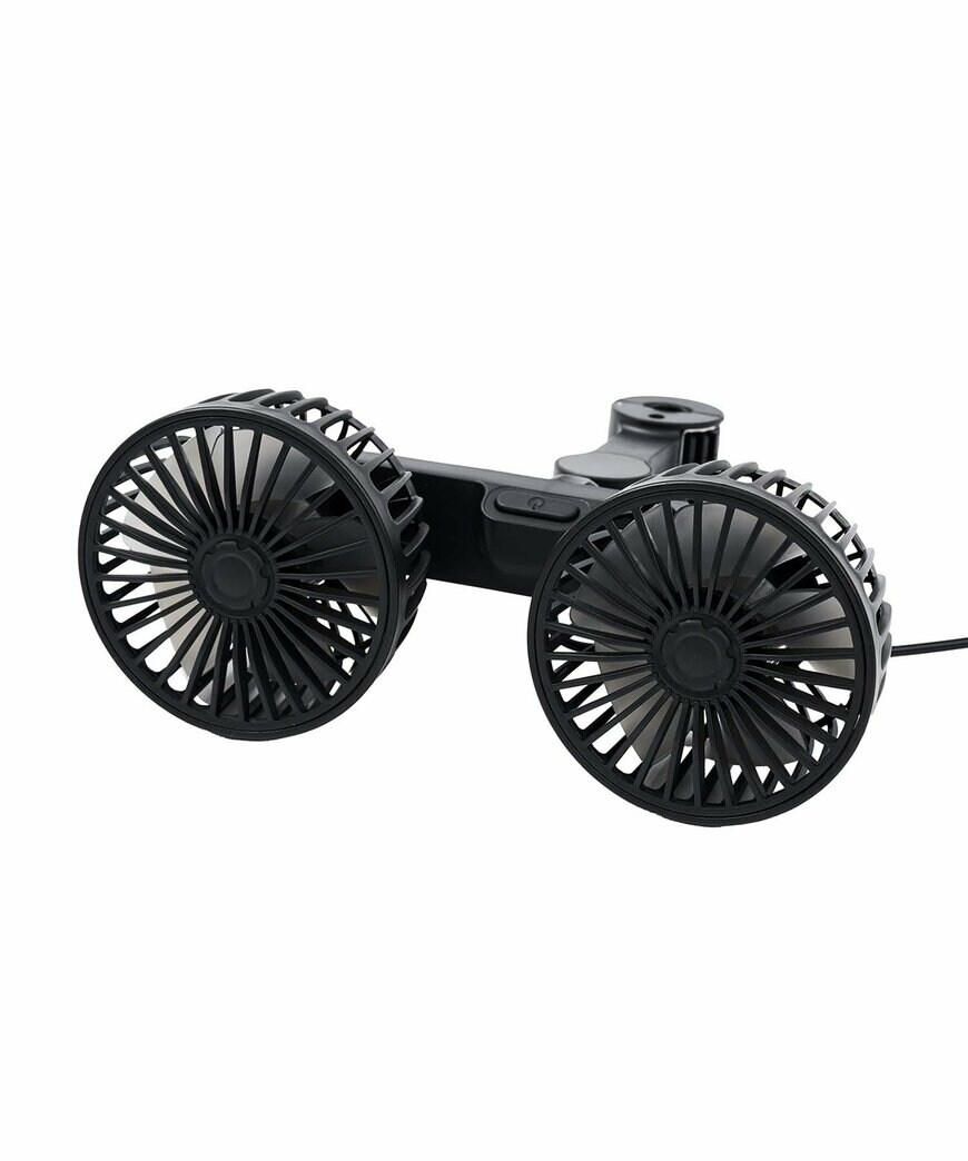 出所：3COINS公式　後席用ツインファンサーキュレーター