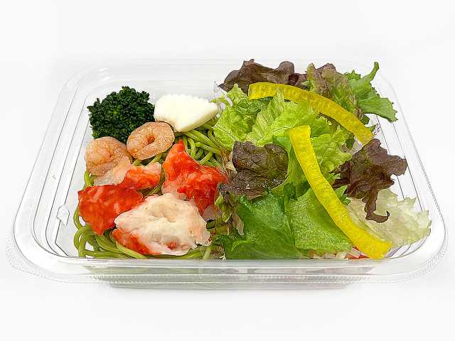 セブン-イレブンの新商品:魚介とバジルソースのパスタサラダ