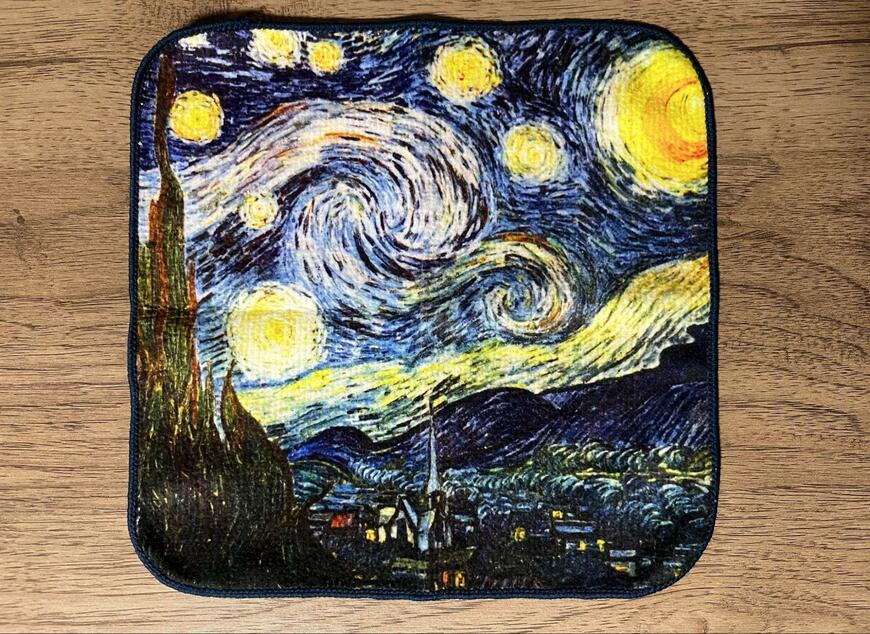 セリア、マイクロファイバーミニタオル 星月夜 VG画像