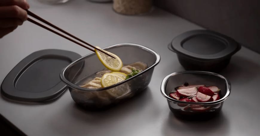 マーナ公式　うつわにもなる保存容器　画像