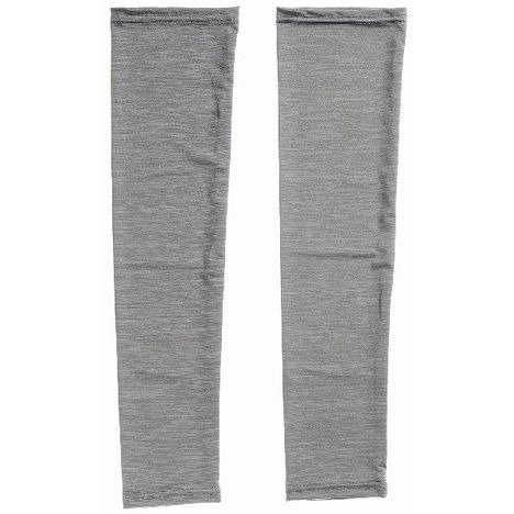 キャンドゥ公式　冷感アームカバ杢調CM　GY