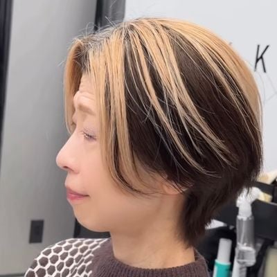 【大変身】女性がカットでイメージチェンジ！大人マッシュショートで上品シルエットに