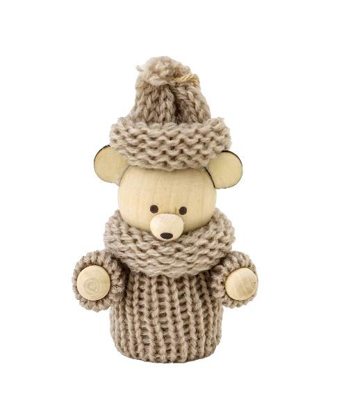 出所：パルグループ公式ファッション通販サイト 3COINS 【Natural Christmas】ニットくまサンタオーナメント4個セット