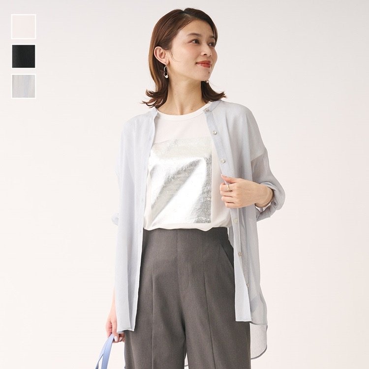 出所：KEYUCA公式　クラッシュシアーシャツ