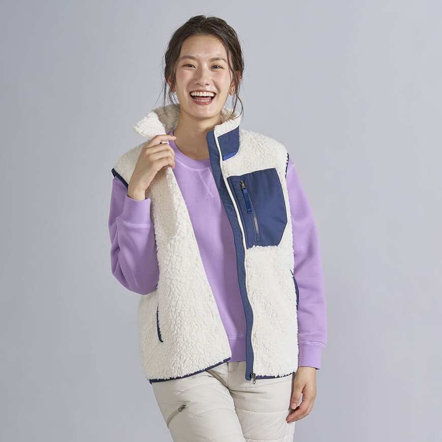 出所：ワークマン公式　レディースデタッチャブルボアスタンドジャケット