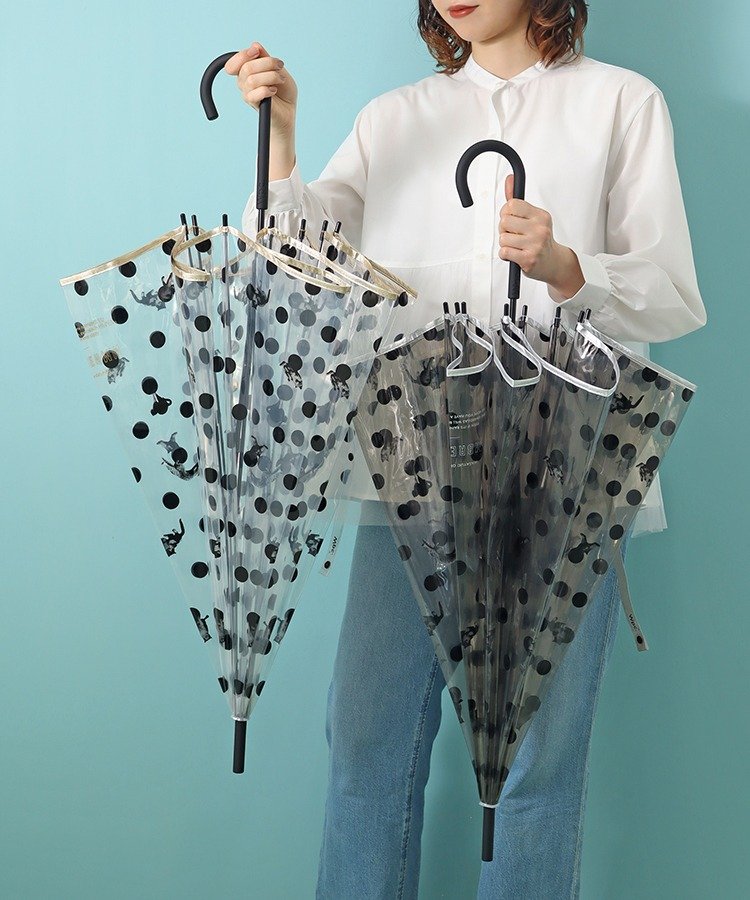 ブルーブルーエ公式　アンブレにゃんドット雨長傘