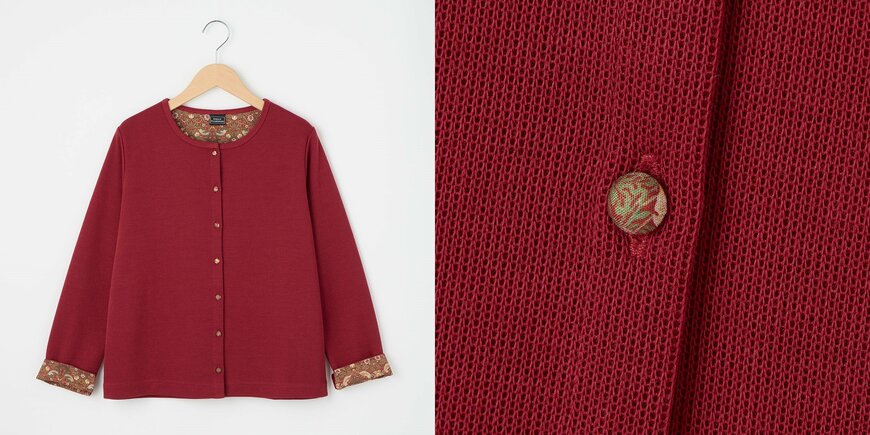 イオン株式会社 ワールド・オブ・ウィリアム・モリス ダブルフェイスカーディガン