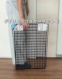【100均DIY】ダイソーの〈ワイヤーネット・キャスター・結束バンド〉で...→便利な〈分別ゴミ箱〉が作れちゃう！