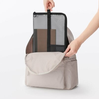 無印良品 ナイロンメッシュ 縦型書類ケース・仕切り付、商品画像