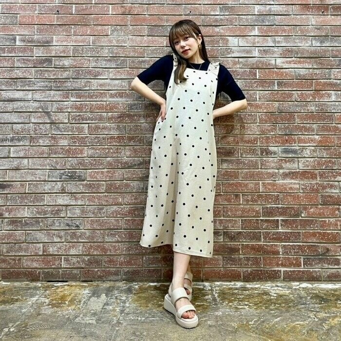 しまむら公式　レディース　ジャンパースカート（低身長）