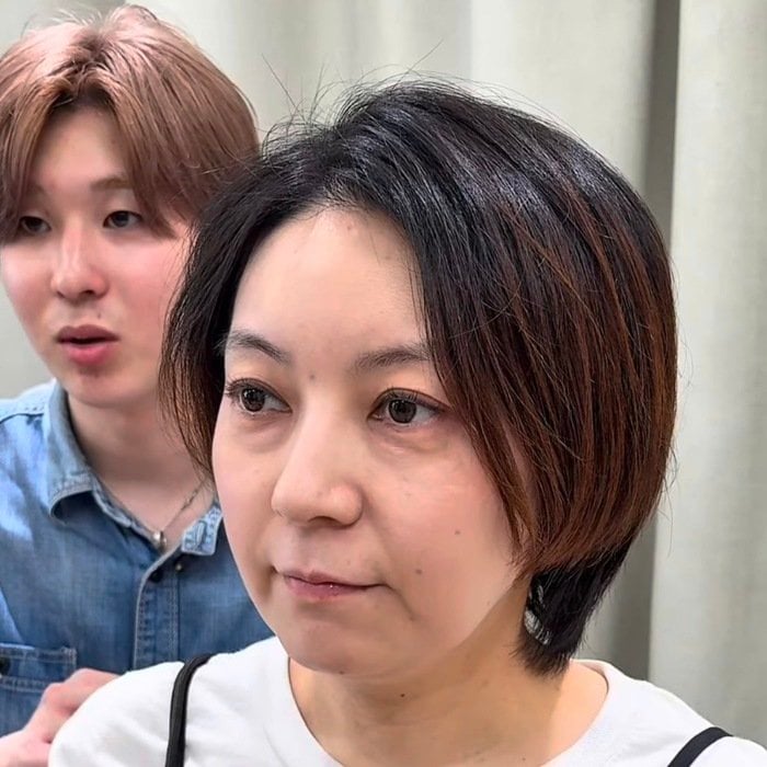「ハチ周りが膨らみやすい」女性がショートですっきりスタイルチェンジ