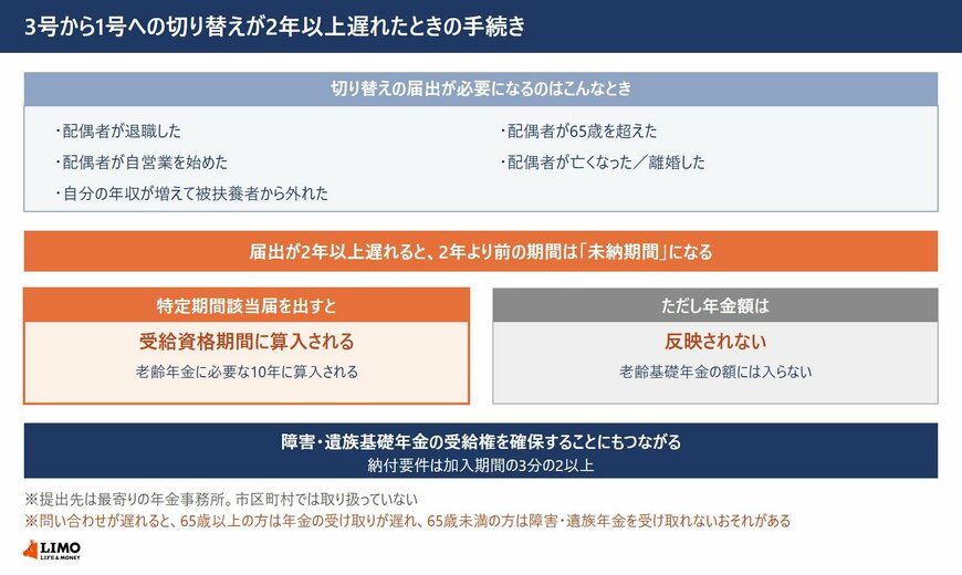特定期間該当届を出せば受給資格期間に算入される。ただし年金額には反映されない