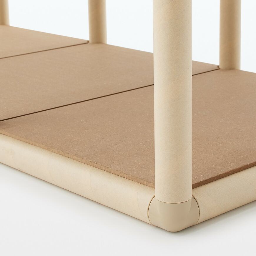 出所：無印良品 紙管ラック　2段×3列