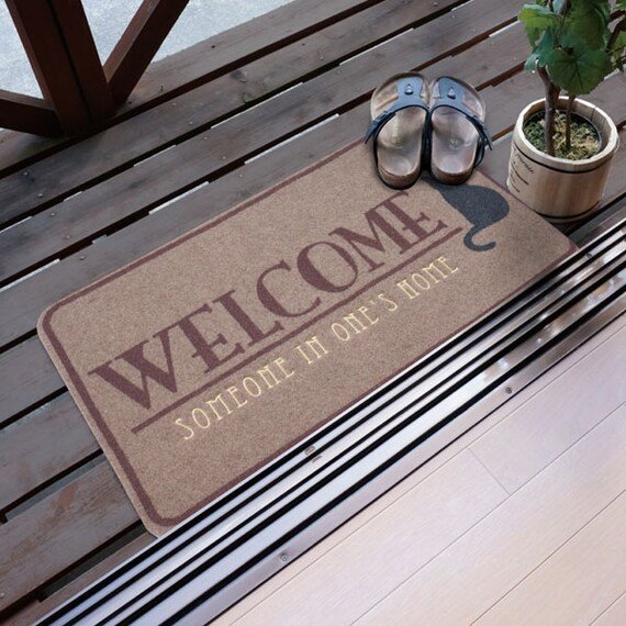 出所：ニトリ公式通販 ニトリネット ドアマット ウェルカムキャット(45×75cm)