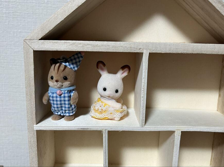 ダイソー、仕切りウッドボックス(ハウス)