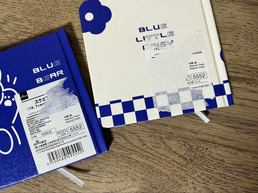 ダイソー、スクエアノート画像