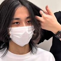 【大変身】兄の結婚式に向けてカット希望の男性　<切らずにキマる>自分らしい長めメンズスタイルに挑戦！