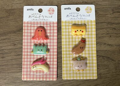 セリア、ダイカットマグネット 3P おべんとうフレンズ商品画像