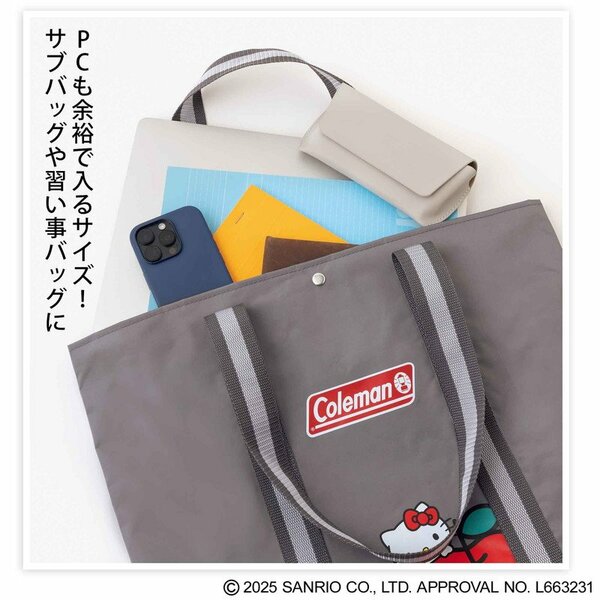InRed コールマン×ハローキティ「大容量トートバッグ」