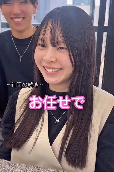 「彼氏のためにショートにしたい」サプライズで人生初のショートヘアに挑戦する女性　衝撃的な仕上がりにまさかの発言…！