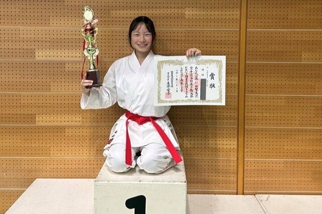 空手で全国優勝をした女子高生　入院中の父親への「感動のサプライズ」に「泣いちゃう」