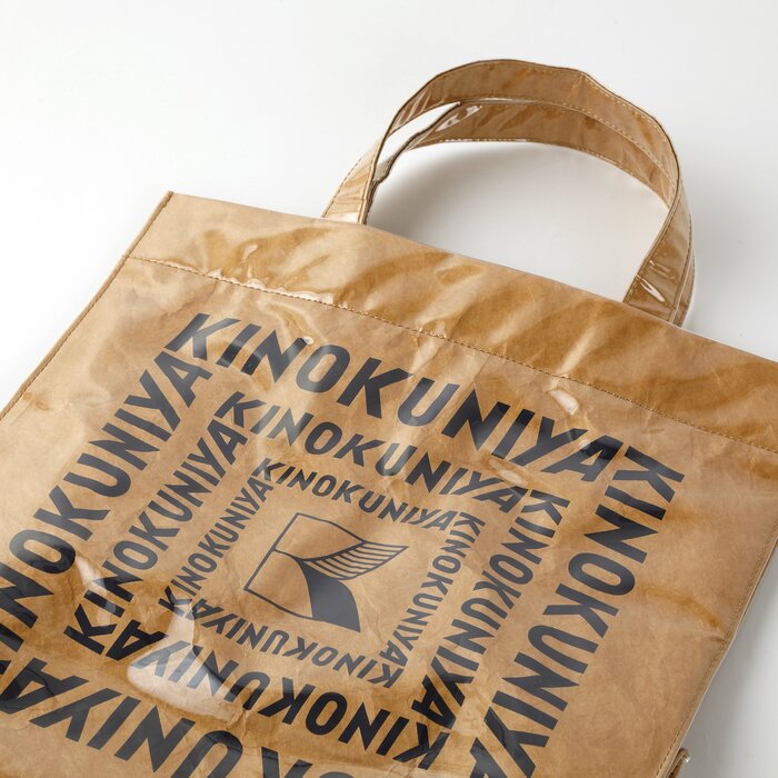 クラフト紙風「ビニールトート」（ネイビー）