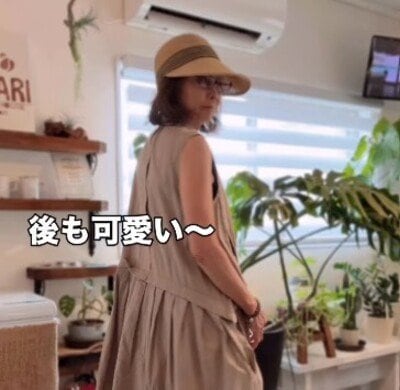 【76歳マダム】「275円」セカストの激安ワンピースを着こなす 可愛らしいコーデに仕上がりました