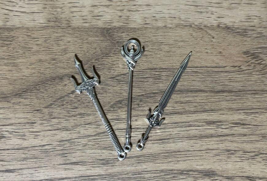 筆者撮影（セリア、5098 ぬい用 武器）