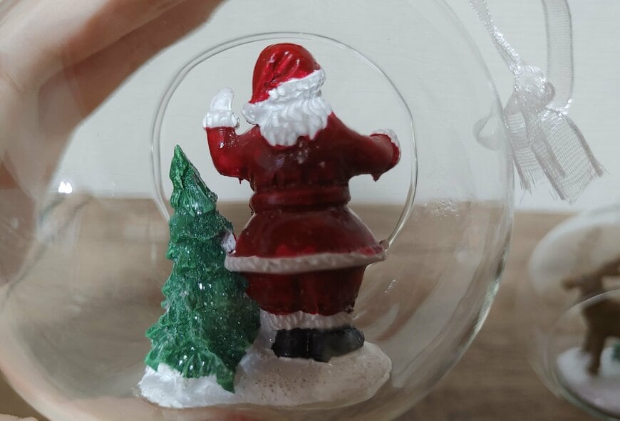 筆者撮影（ダイソー、ガラスボール（ベーシック））