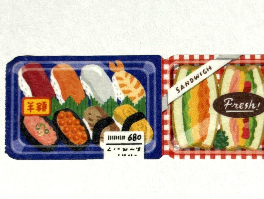 筆者撮影（キャンドゥ、マスキングテープ20mm　フード&アイテム）