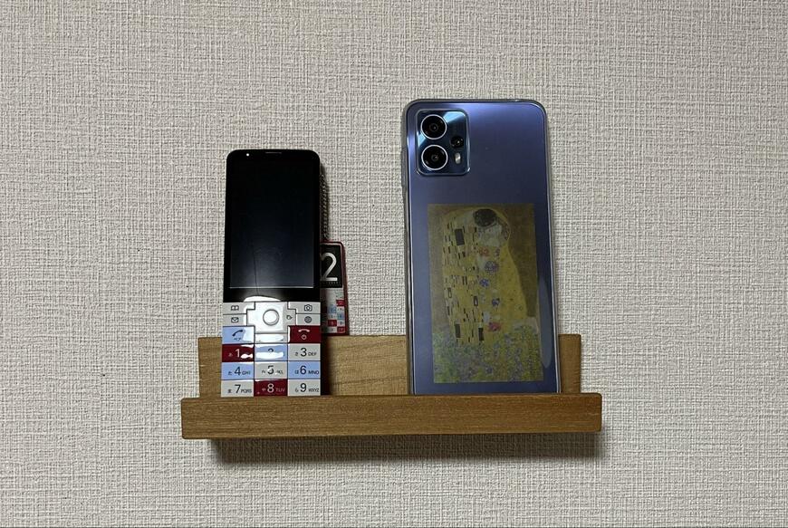 セリア木製ウォールラック商品使用例画像