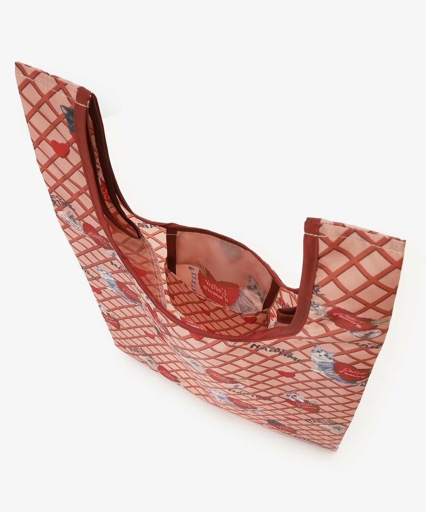 出所:アフタヌーンティー公式 ポケッタブルショッピングバッグ/Cat's NapTime