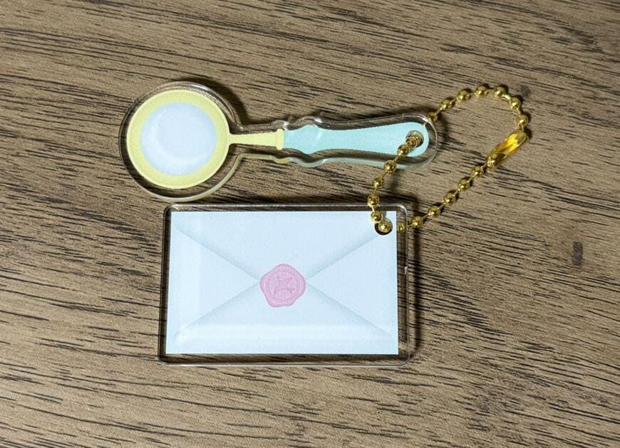キャンドゥ、ミニ文具キーホルダーの画像