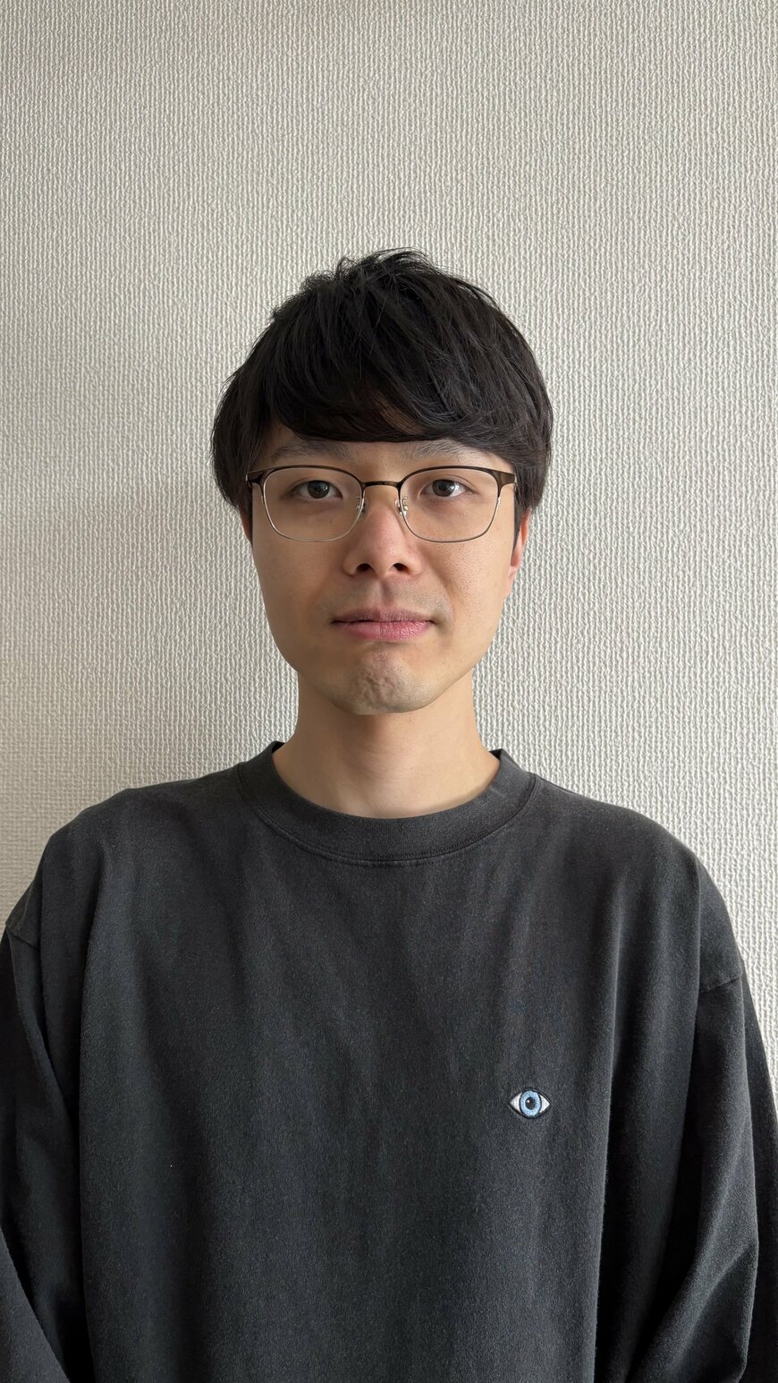 自撮りしたシンプルな一枚