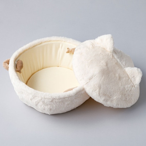 出所：ニトリ公式通販ニトリネット　鍋型ペットベッド（アイボリー R40）