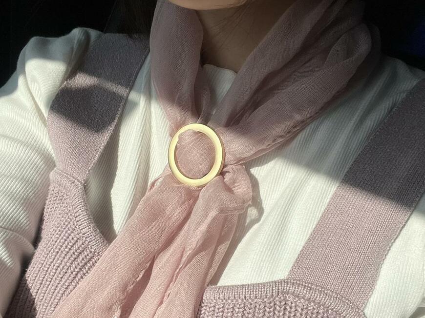 セリア「ベーシックストール」「スカーフリング」