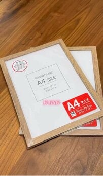 【100均DIY】子供の可愛いアートを飾る！ダイソーのフォトフレームを使って、高見えする「立体アート額縁」を簡単DIY